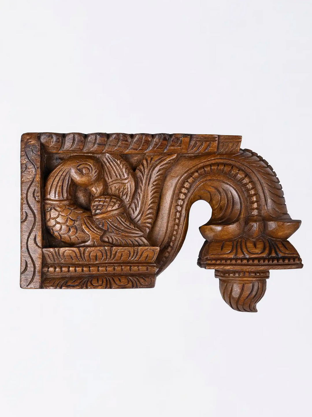Indian handcrafted wooden bracket for traditional architecture