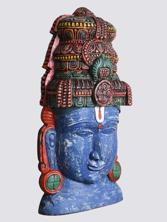 Colourful Hindu Deity Vishnu Face Mask