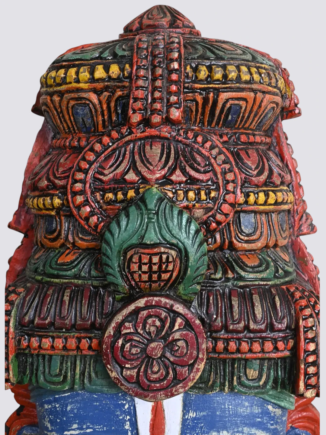 Traditional Multicoloured Vishnu Face Mask