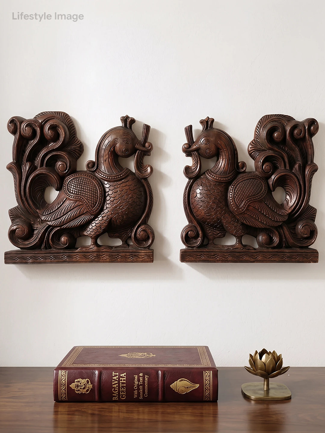 Hand- Caurved wooden Annam corbels
