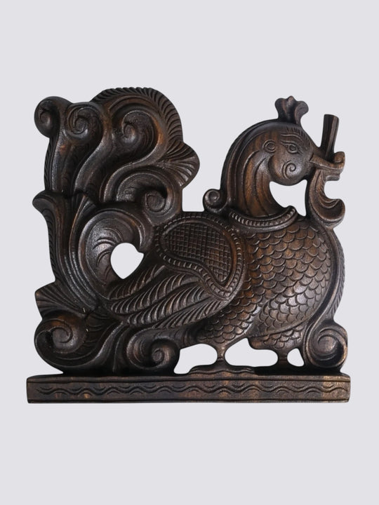 Antique Style Wooden Hamsa Corbel Wall Bracket