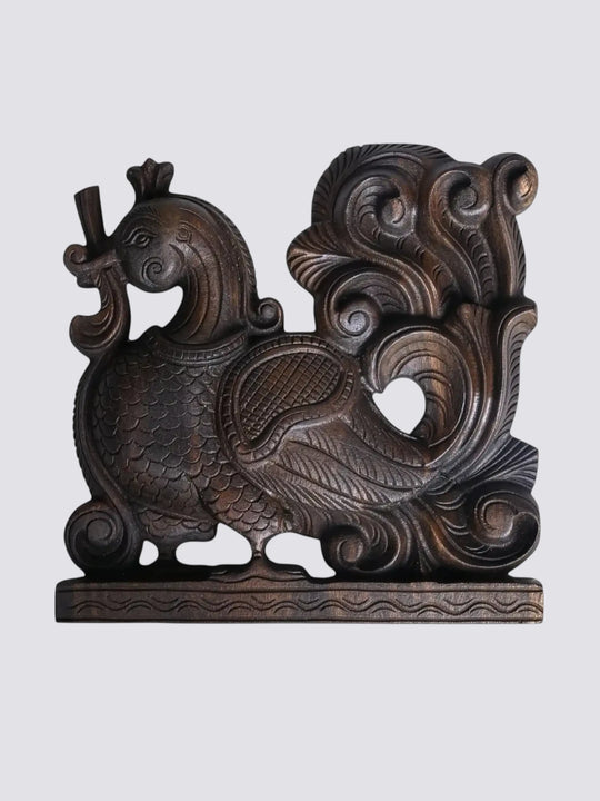 Artisan Crafted Hamsa Wood Wall Bracket