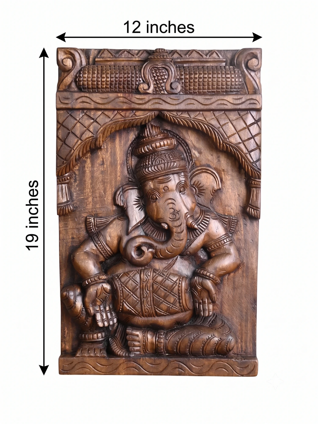 Lord Ganesha Playing Mridangam Wall Decor
