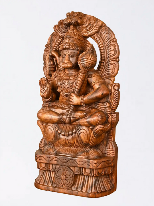 Handcrafted Prabhavalli Hanuman sculpture from India