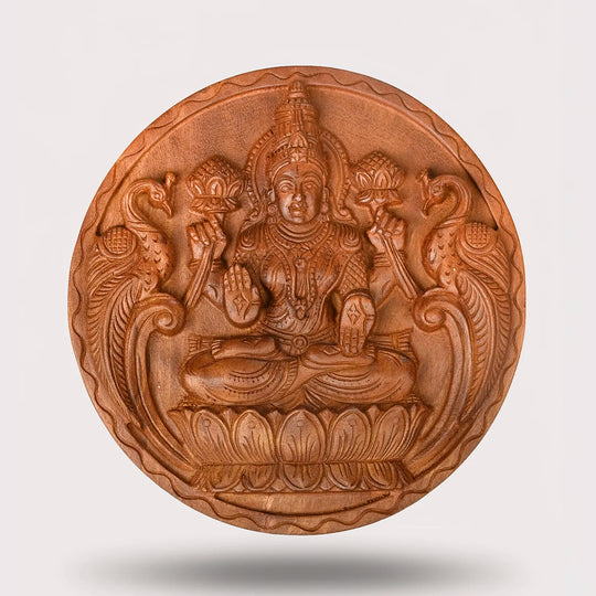 Wooden Hindu god wall decor