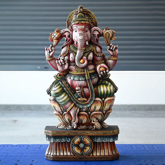 Multicoloured Ganesh Moorthi statue