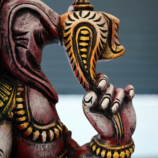 Traditional multicoloured Ganesha idol
