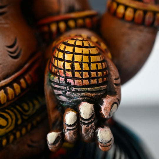 Colourful Lord Ganesha statue for spiritual decor