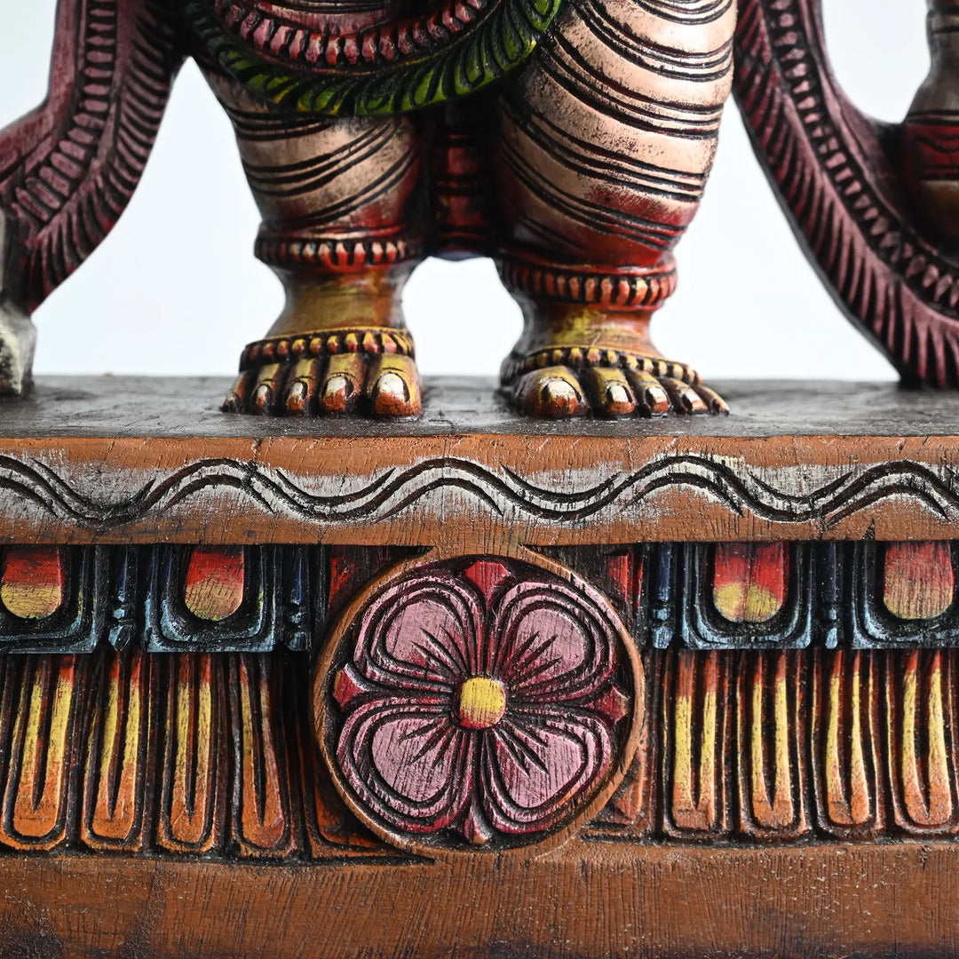 Decorative Umbrella Ganapathy Idol for Wealth and Prosperity-Ganesh statue 36"