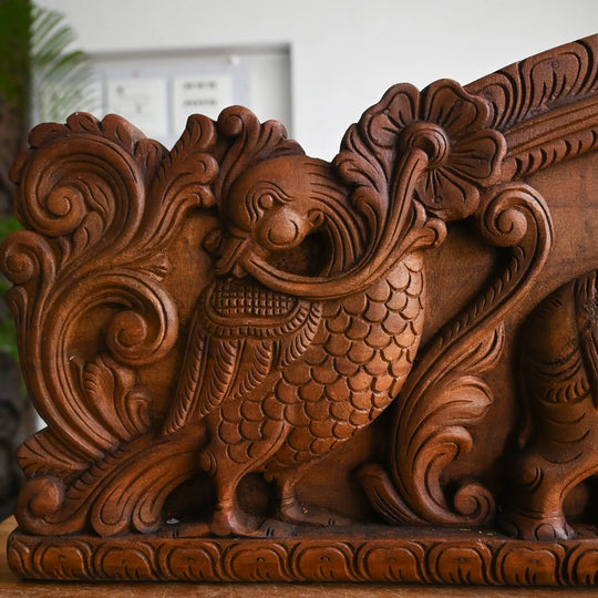Traditional Lakshmi Devi carving for devotional interiors