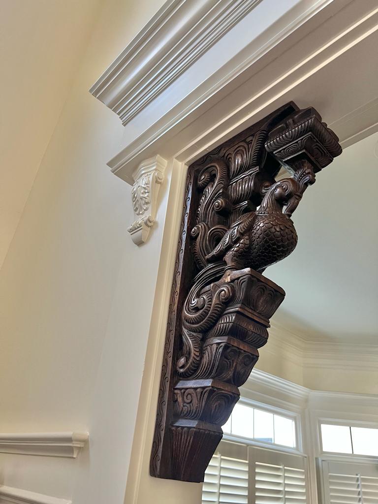 Having Beautiful Feathers Paired Wooden Parrot Detaily Handmade Vaagai Wood Wall Brackets 24"