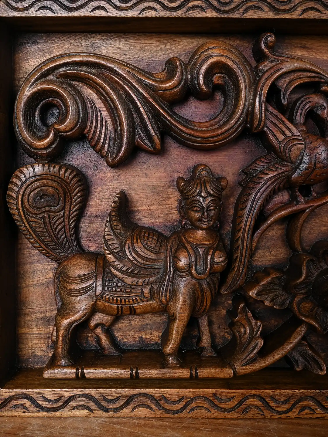 Gajalakshmi With Kamadhenu panel 42"