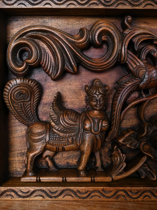 Gajalakshmi With Kamadhenu panel 42"