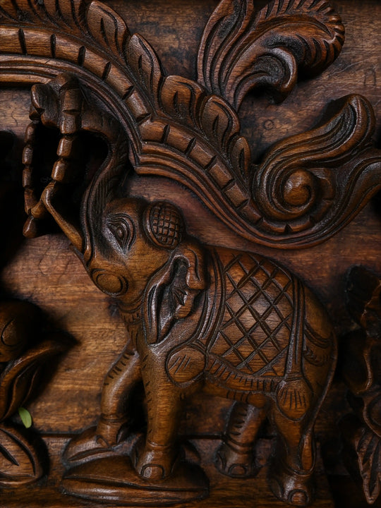 Gajalakshmi With Kamadhenu panel 42"