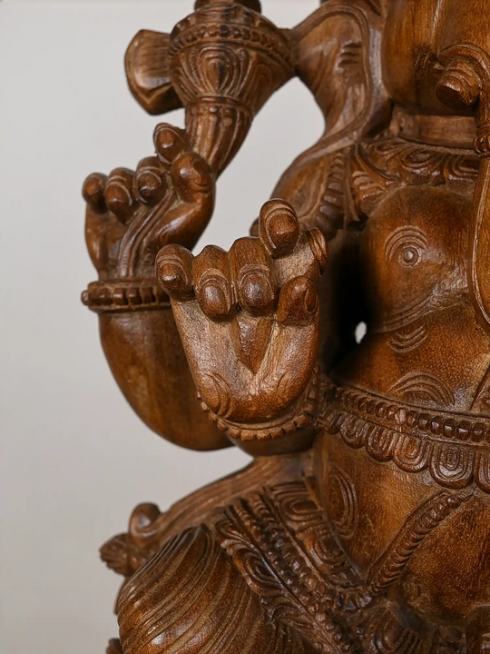 2ft Graceful Ganesha on Lotus Pedestal