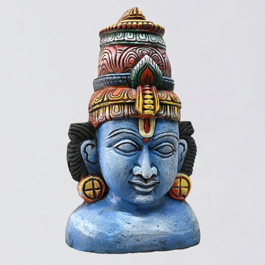 Lord Vishnu multi-coloured decorative face mask
