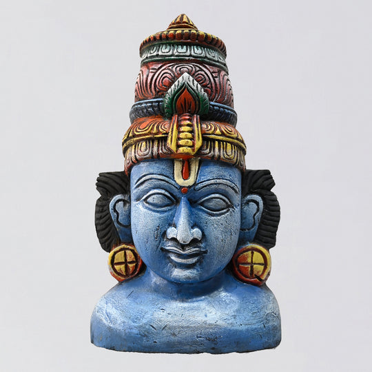 Lord Vishnu multi-coloured decorative face mask