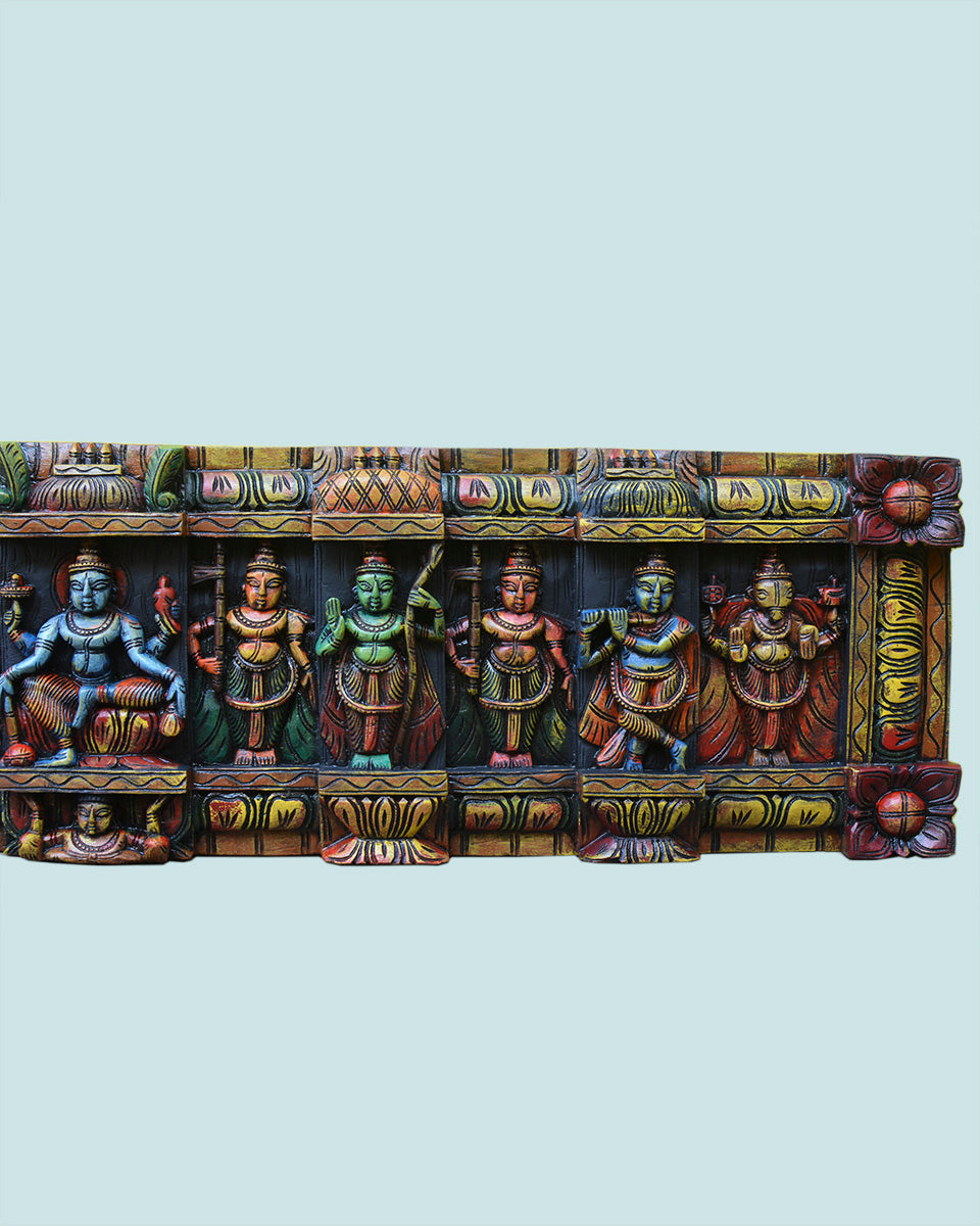 Multicolour Trending Dasavatar wall panel 53"