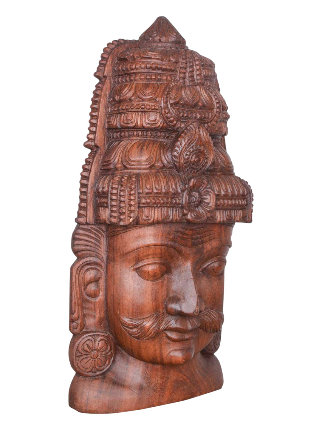 Guardian of village Lord Ayyanar wooden Mask 25"