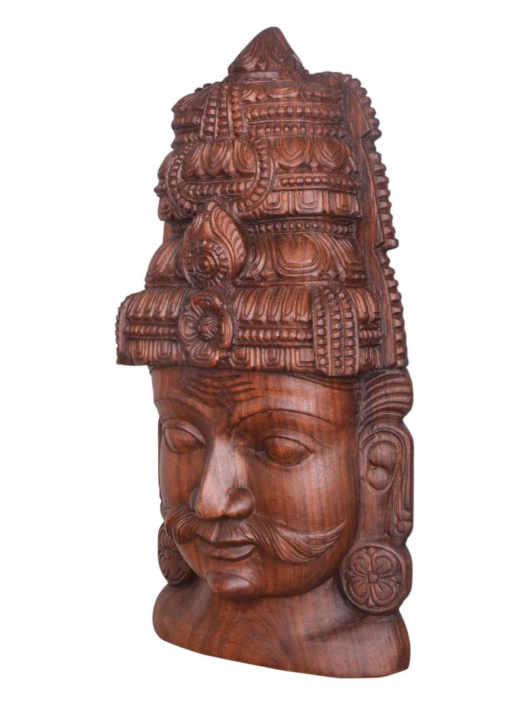 Guardian of village Lord Ayyanar wooden Mask 25"