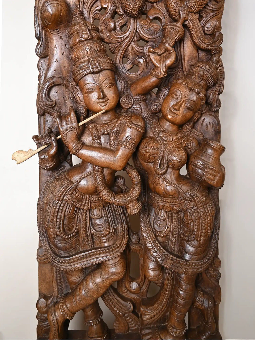 59" Wooden Jaliwork Radhakrishnan