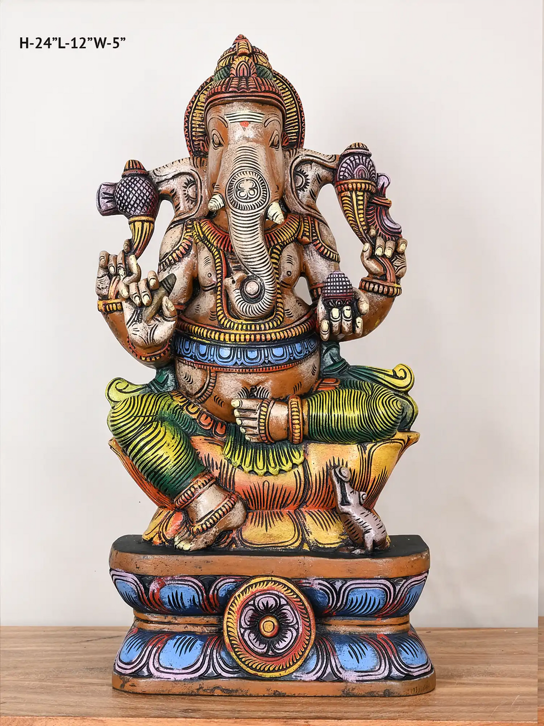 God Ganesh wooden statue