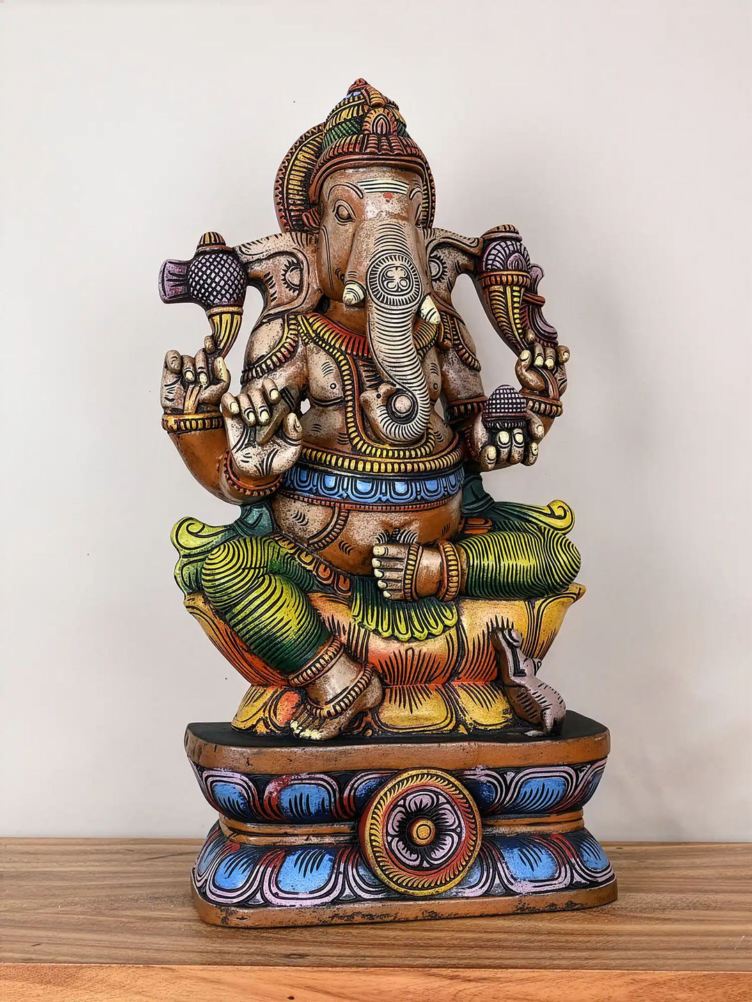 God Ganesh wooden statue