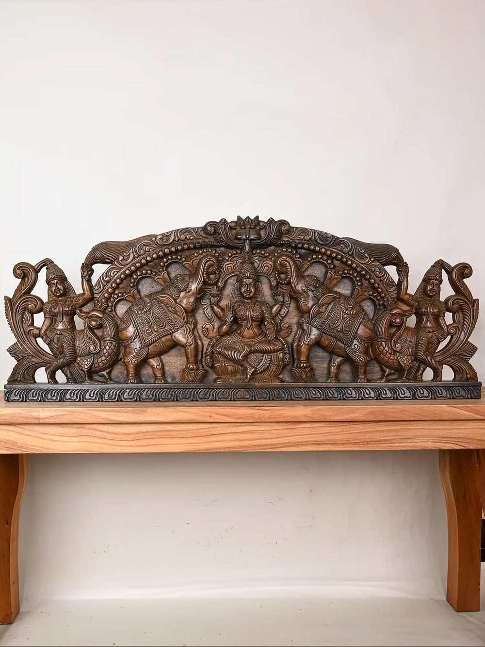 wooden Gajalakshmi Panel