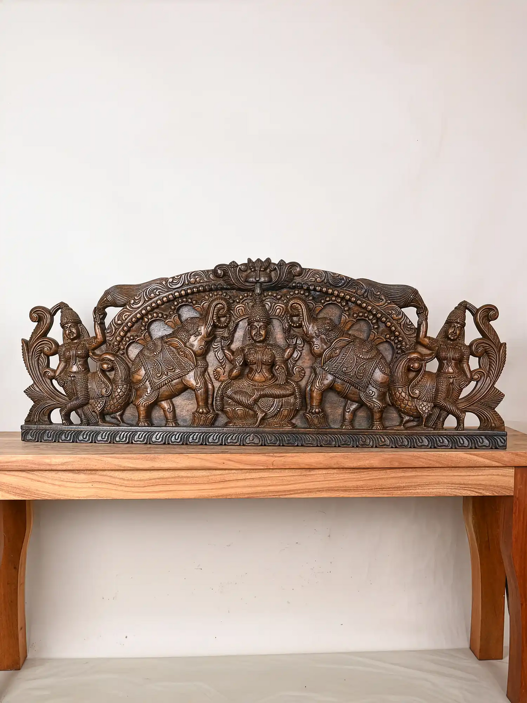 wooden Gajalakshmi Panel
