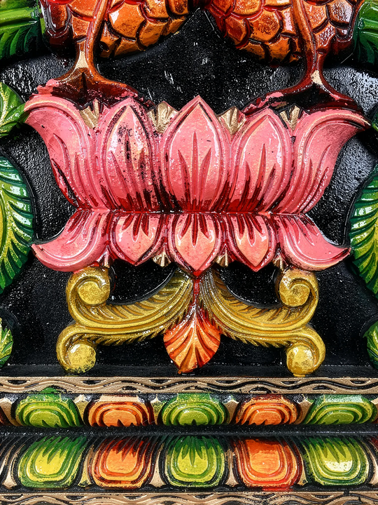 Hand-Carved Annam Pair Decorative wall mounts 18"