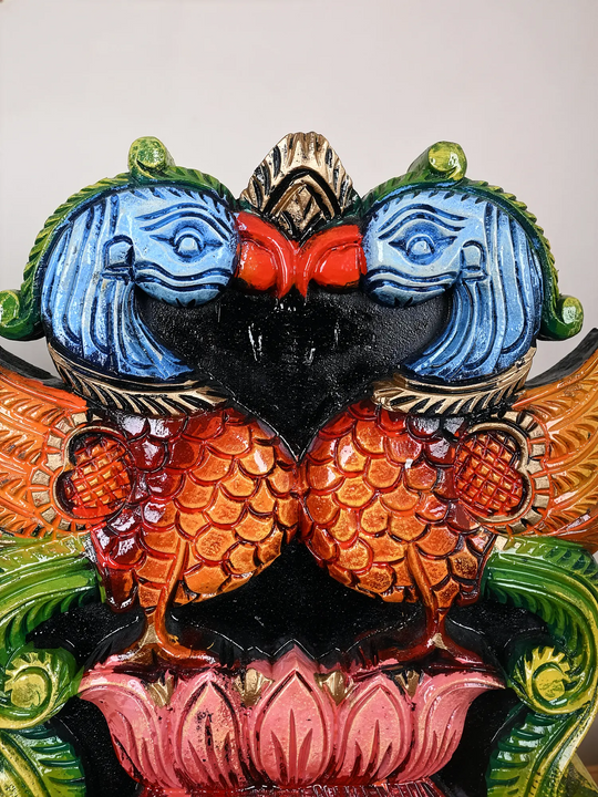 Hand-Carved Annam Pair Decorative wall mounts 18"