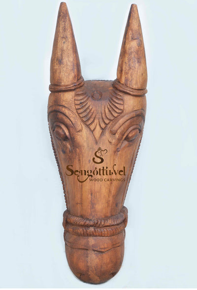 Home Decor Cow Head wooden wall mount 20"