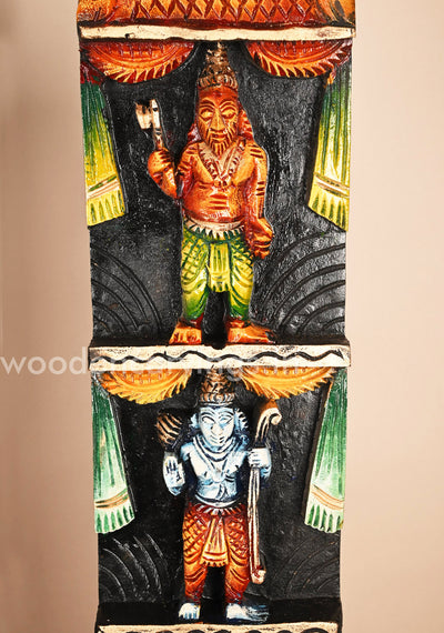 Ten incarnations of Lord Vishnu Dasavatar Wall Decor Panel 36"