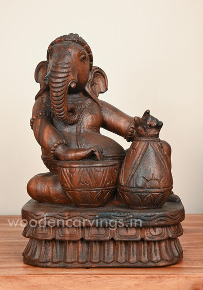 Five Set Of Cute Ganesha's Playing Musical instruments Sculpture 12"