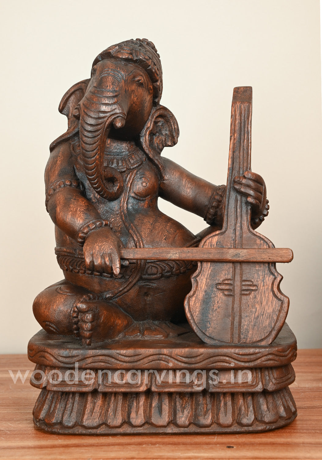 Five Set Of Cute Ganesha's Playing Musical instruments Sculpture 12"