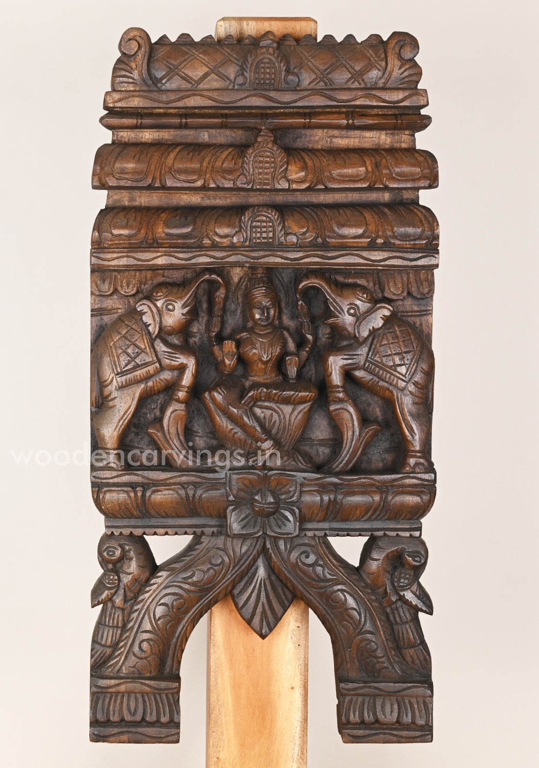 Buy Wooden Goddess GajaLakshmi Temple Kopuram Design Kaavadi 24"