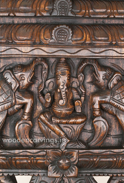 Kopuram Design Kaavadi Of Gaja Ganesha Wall Mount 24"