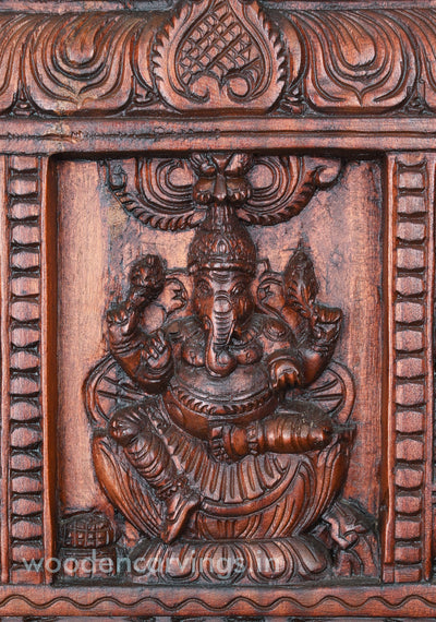 Unique Bodhil With Mandap Design Lord Ganesh Kavadi 22"