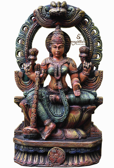 Nice looking Lakshmi devi statue 18"