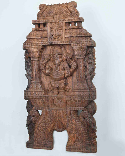 God Ganapathi kopuram kirthi mukh kavadi wall mount 24"