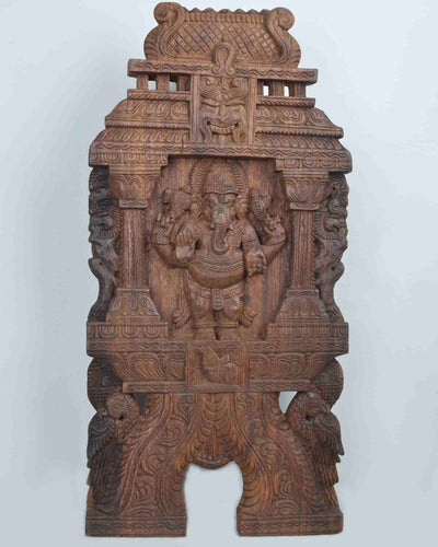 God Ganapathi kopuram kirthi mukh kavadi wall mount 24"