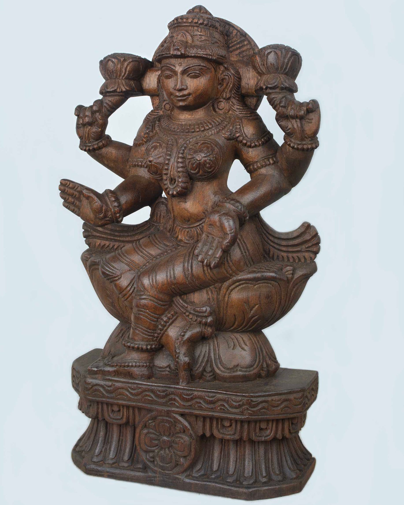 Goddess Mahalakshmi blessing abhaya mutra statue 18"