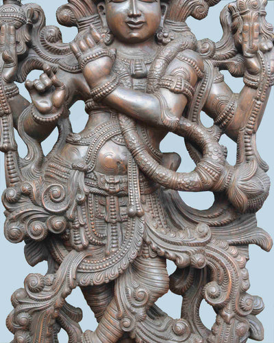 Lord Govindh with Flute Detailed art work statue 78"