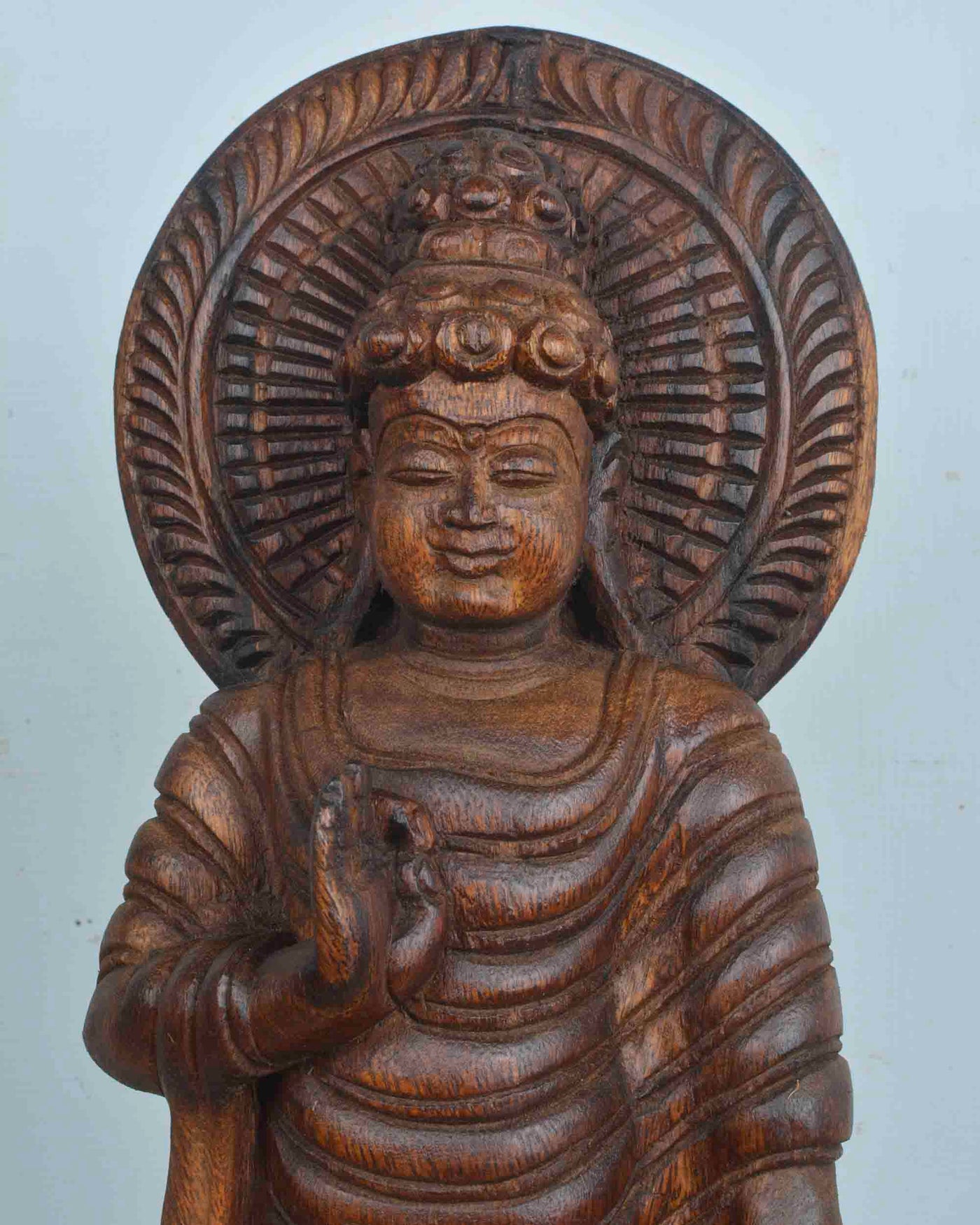 Tiny Buddha Blessing people in vitarka mutra statue 18"