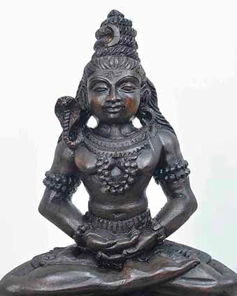 Shankara seated on Tiger skin Doing Thyana 12"