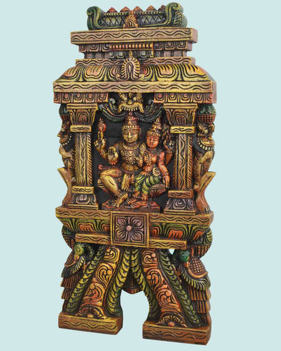 Mahadev with Devi parvathi kavadi wall mount 24"