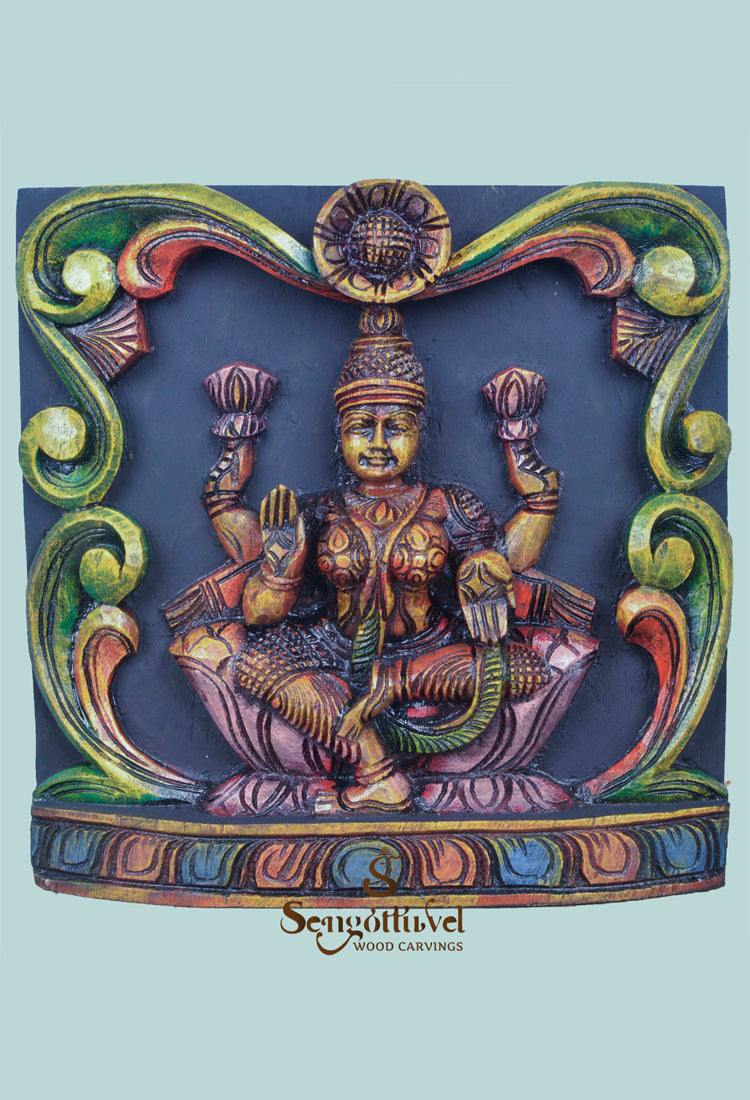 Lakshmi  Wooden Panel