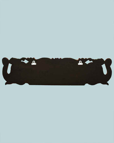 Elephant Design GajaLakshmi Horizontal wooden wall panel 48"