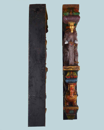 Good Looking Grey Elephants wall Brackets 36"