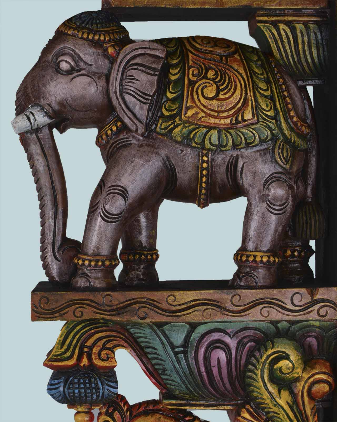 Good Looking Grey Elephants wall Brackets 36"